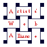 Artists Web Alliance logo, a woven design